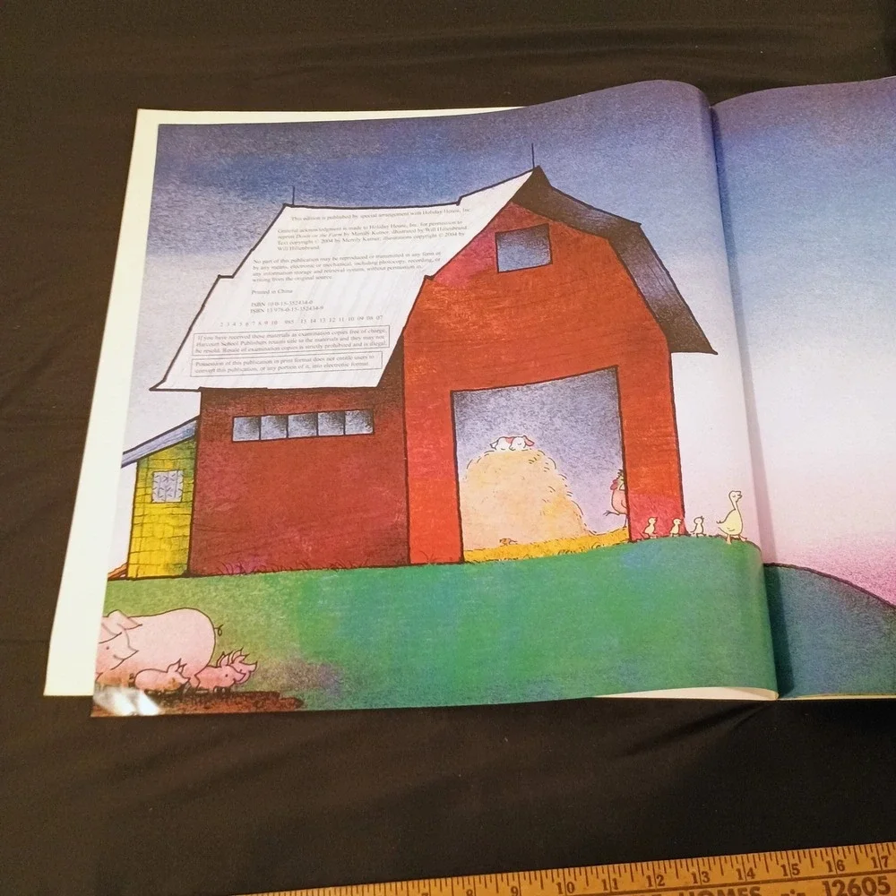 Down on the Farm Merrily Kutner Will Hillenbrand Harcourt BIG Book